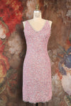 Alberta Ferretti Candy Lilac Bead Dress S