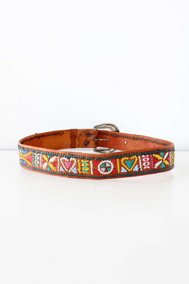 Wanderlust Woven Leather Belt