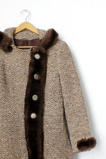 Hooded Chocolate Princess Coat XS