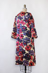 Quilted Floral Flare Bed Jacket S/M