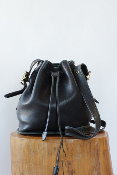 バッグ Coach Bucket Bag Black Leather Coach Bucket Bag, Authentic Coach Bucket Bag, Leather