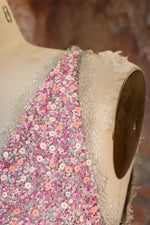 Alberta Ferretti Candy Lilac Bead Dress S