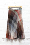 It Was All A Blur Plaid Pleat Skirt S