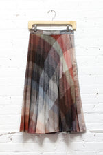 It Was All A Blur Plaid Pleat Skirt S