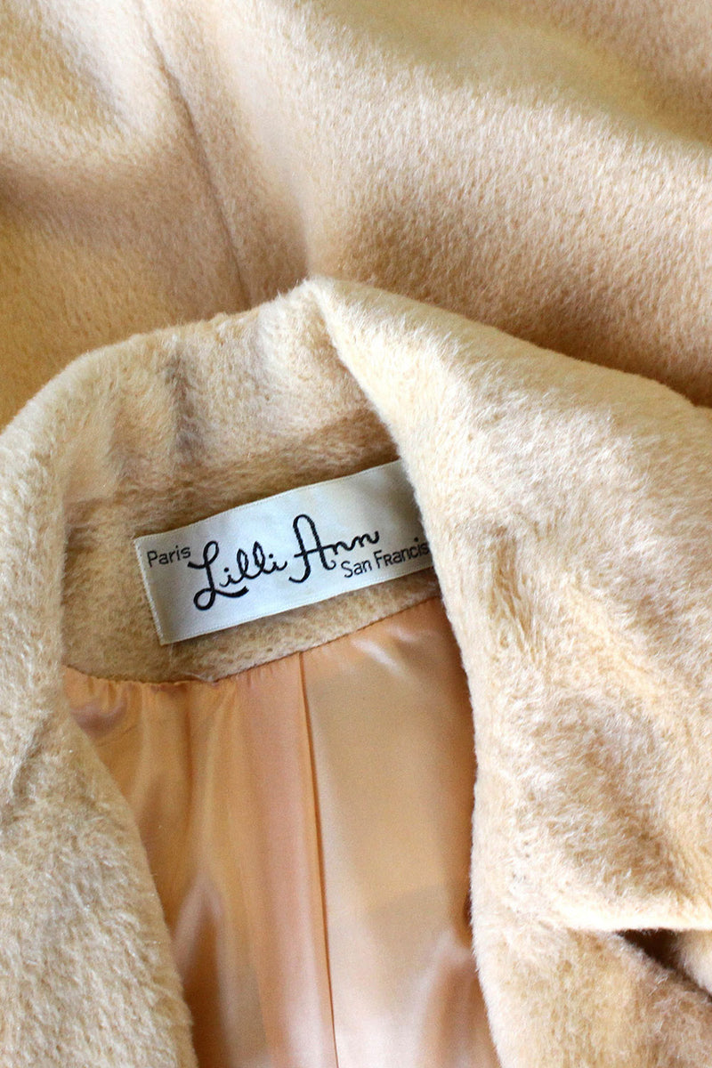 HOLD - Lilli Ann Melon Mohair Coat M/L