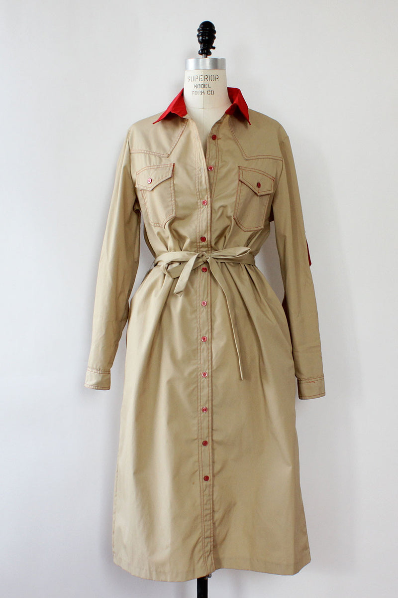 Khaki Expedition Duster Dress S/M