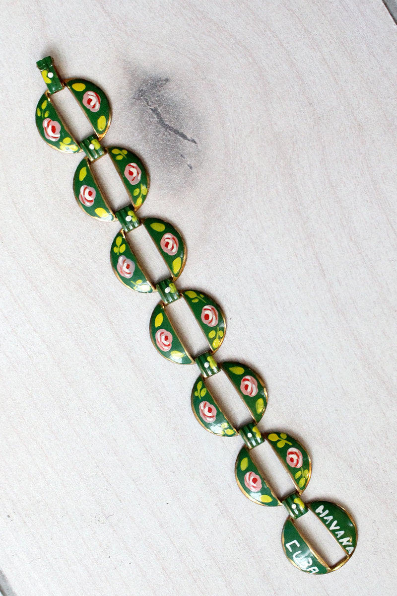 Floral Painted Cuba Bracelet