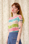 Malbe Silk Squiggle Print Top XS/S