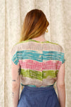 Malbe Silk Squiggle Print Top XS/S