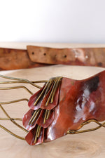 Brutalist Mixed Metal Statement Belt S/M