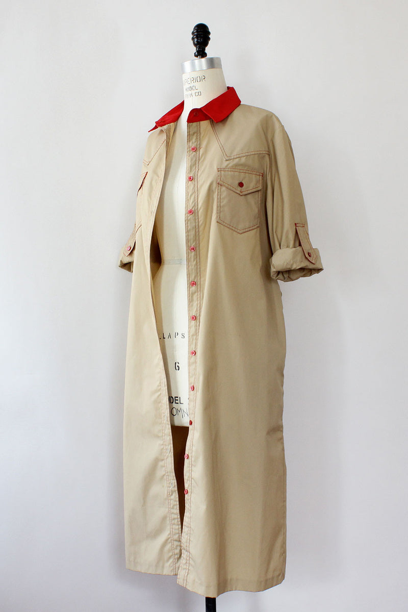 Khaki Expedition Duster Dress S/M