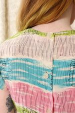 Malbe Silk Squiggle Print Top XS/S