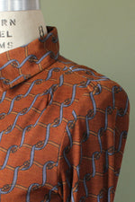 Di Camerino Buckle Print Shirt Dress XS-M