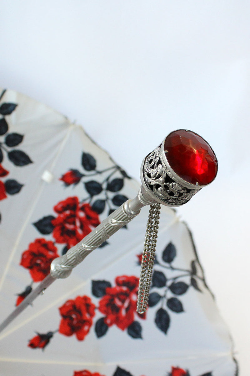 Rose Lined Parasol