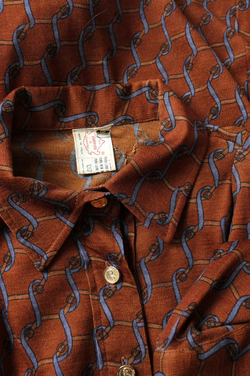 Di Camerino Buckle Print Shirt Dress XS-M