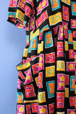 OOTD Novelty Print Smock Dress S/M