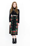 Silk Rose Babushka Skirt M/L