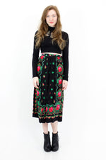 Silk Rose Babushka Skirt M/L