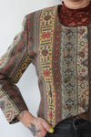 Tapestry Crop Peaked Jacket M/L
