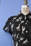 Sheer Giraffe Print Dress S/M
