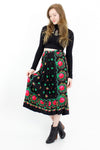 Silk Rose Babushka Skirt M/L