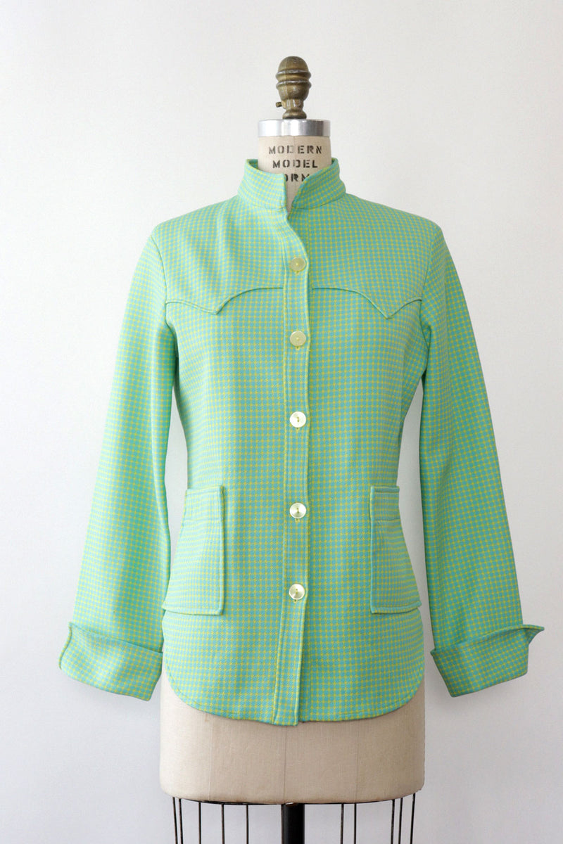 Electric Houndstooth Shacket M