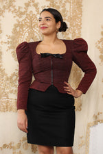 Structural Puffed Bow Top M/L