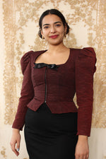 Structural Puffed Bow Top M/L