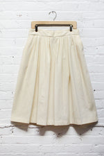 Cream Wool Full Skirt L