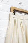 Cream Wool Full Skirt L