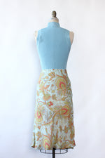 Swirly Paisley Bias Cut Skirt M/L