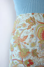 Swirly Paisley Bias Cut Skirt M/L