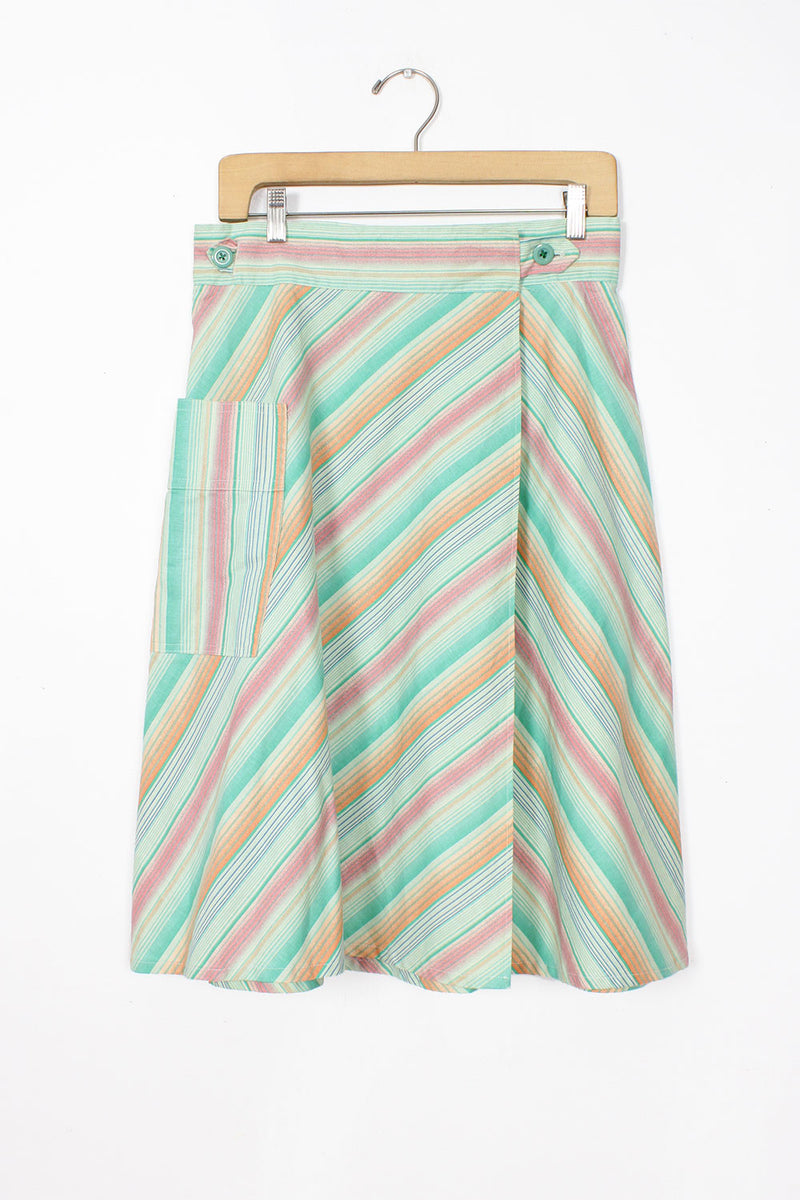 Fritzi Chevron Wrap Skirt