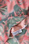 Painterly Peach Silk Top M/L