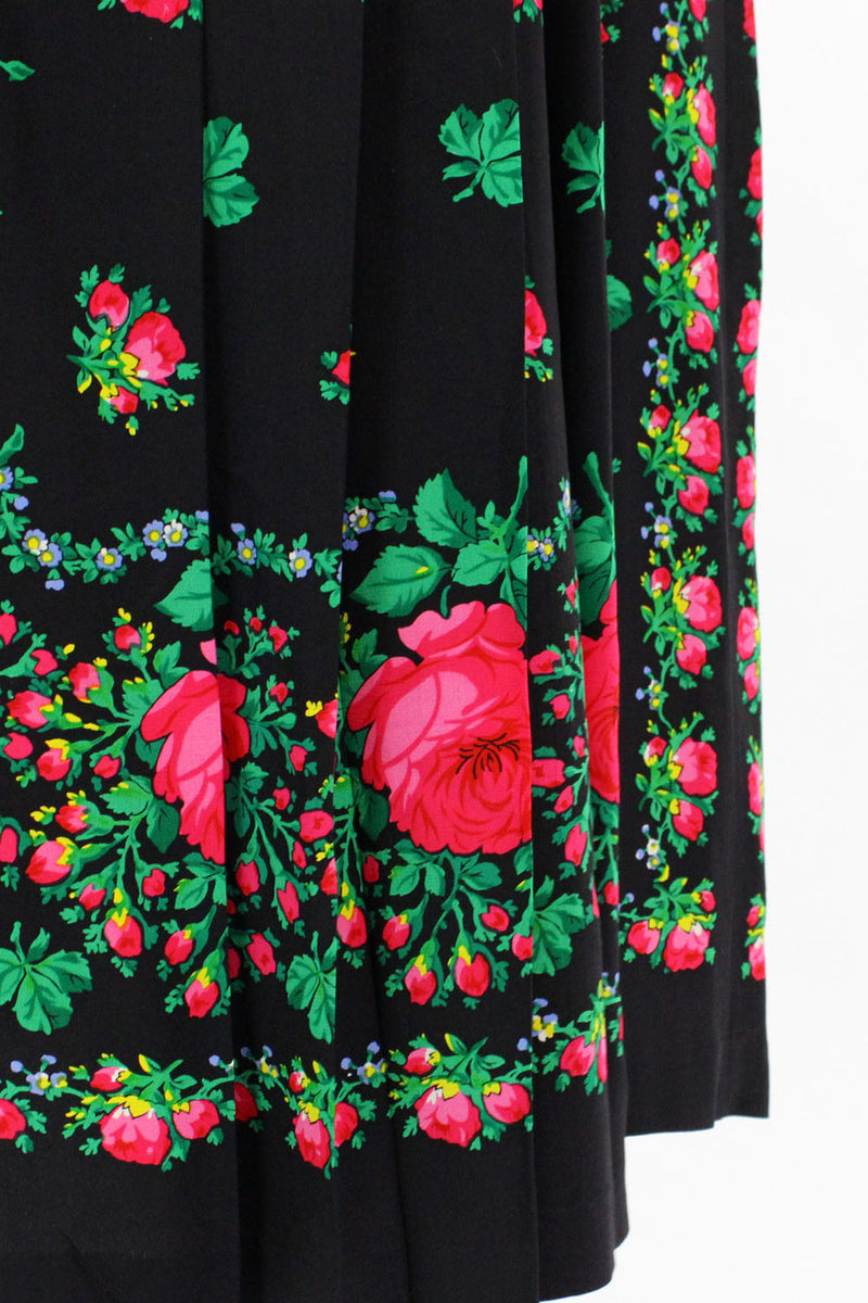 Silk Rose Babushka Skirt M/L