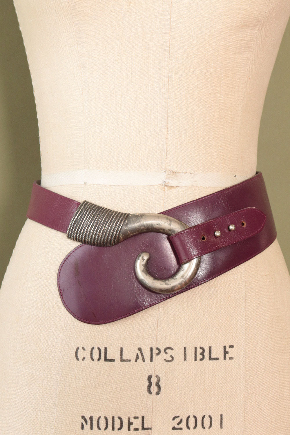 Hook and Latch Leather Belt S-L
