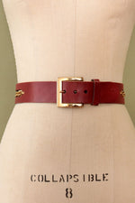 Cordovan Chain Cutout Belt XS/S