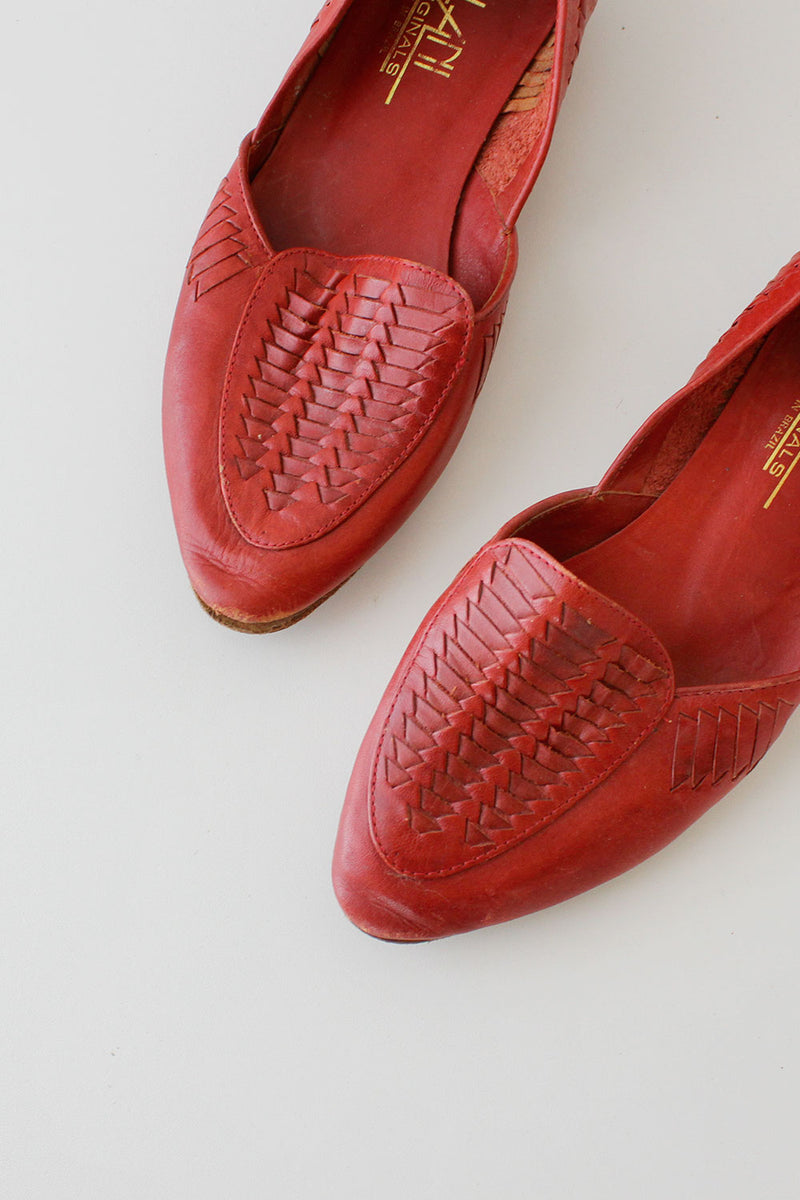 Ilani Woven Leather Flats 7