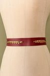 Cordovan Chain Cutout Belt XS/S