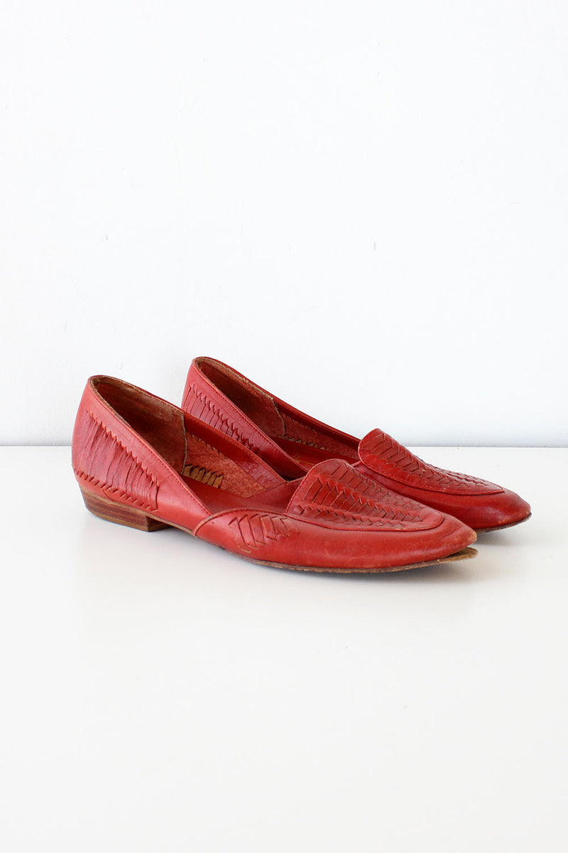 Ilani Woven Leather Flats 7