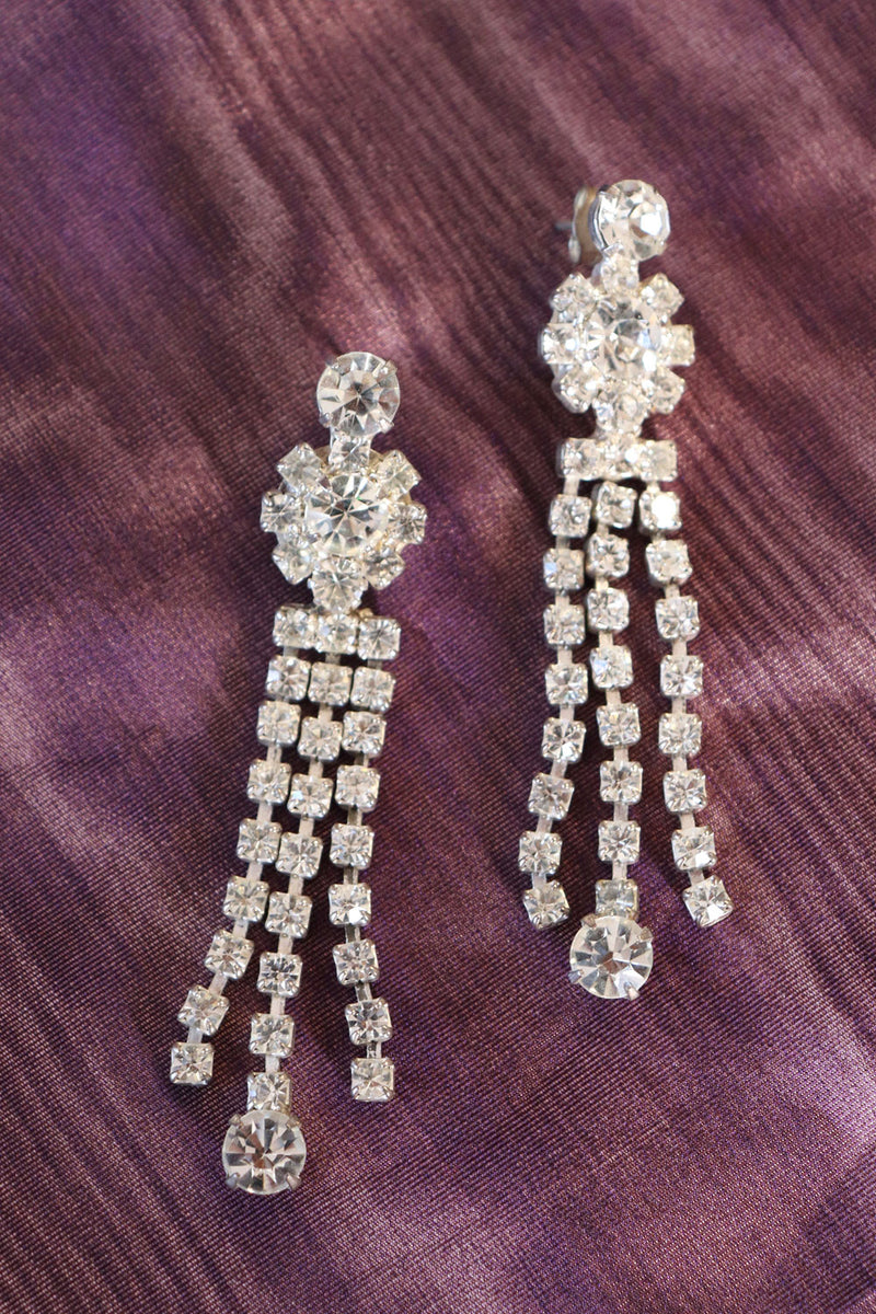 Fringed Crystal Earrings