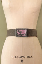 Stained Glass Dragonfly Buckle Belt S-L