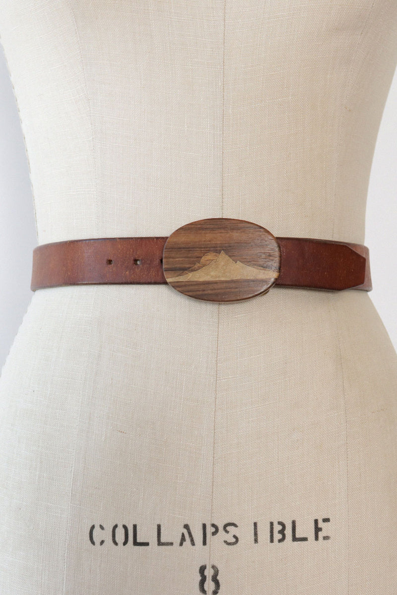 Wooden Mountains Buckle Belt XS-M