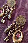 French Coin Bronzed Clip-ons