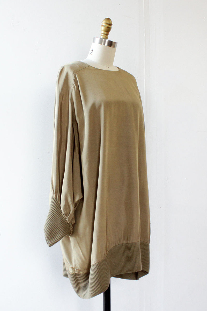 Bronze Slouch Minidress