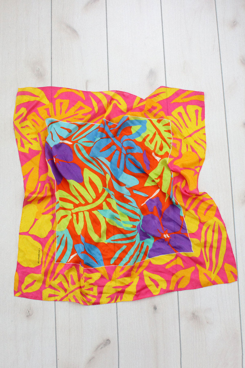 Neon Dance Silk Scarf