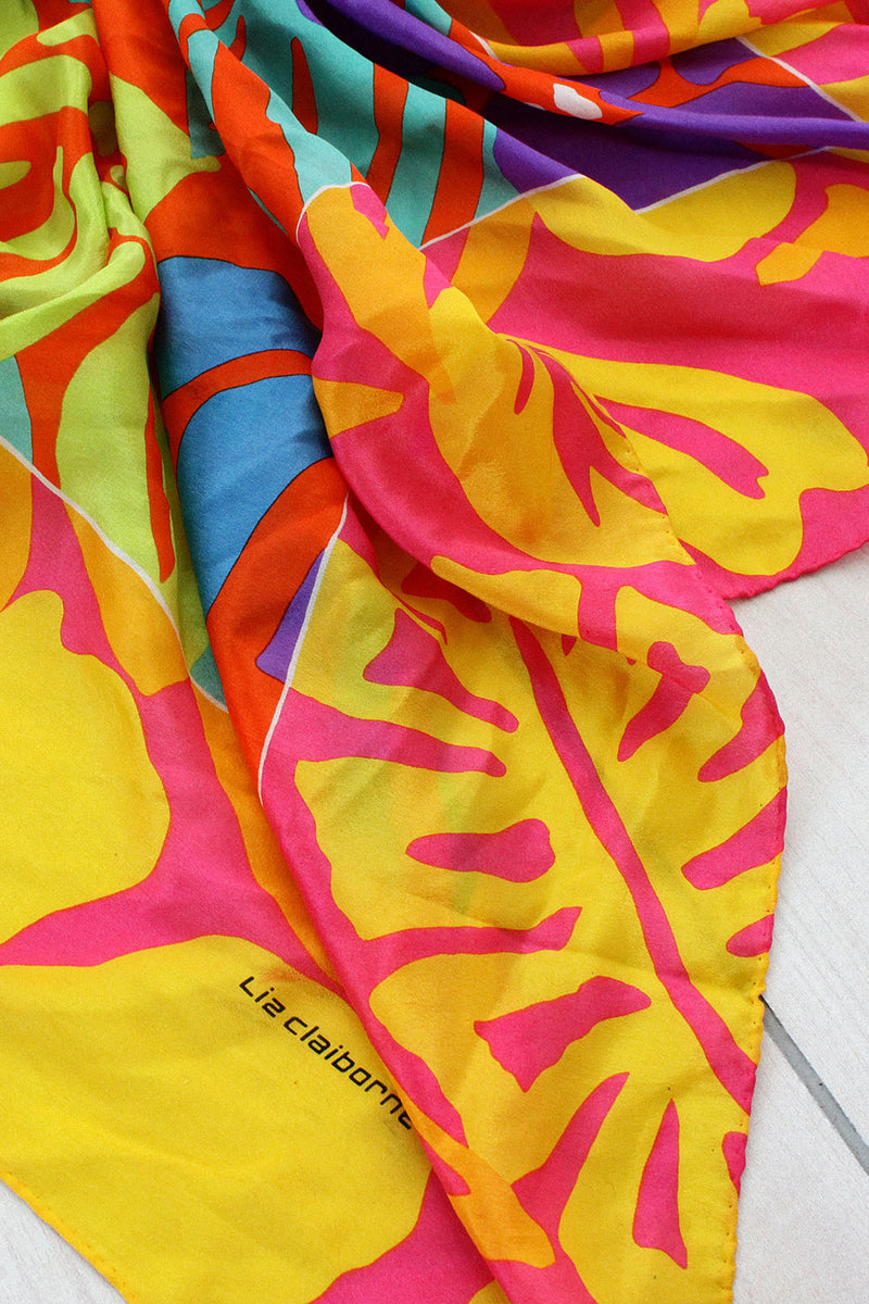 Neon Dance Silk Scarf
