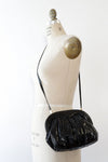 Meyers Glossy Black Snakeskin Bag