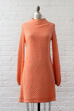 Coral Crochet Shift Dress M/L