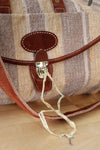Earthy Woven Stripe Duffel Bag